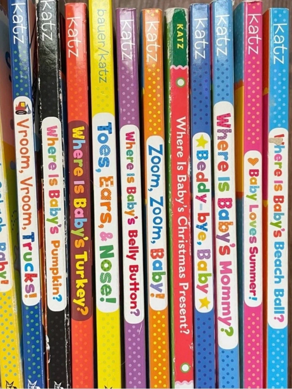 Karen Katz Board Books Baby Set of 12 Lift The Flap Trucks Summer Pumpkin
